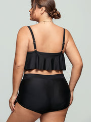  Ruffle Trim Bikini Set for Women