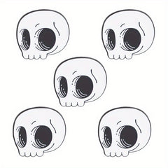 Retro Skull Head Brooch Enamel Alloy Badge Men Halloween Decoration