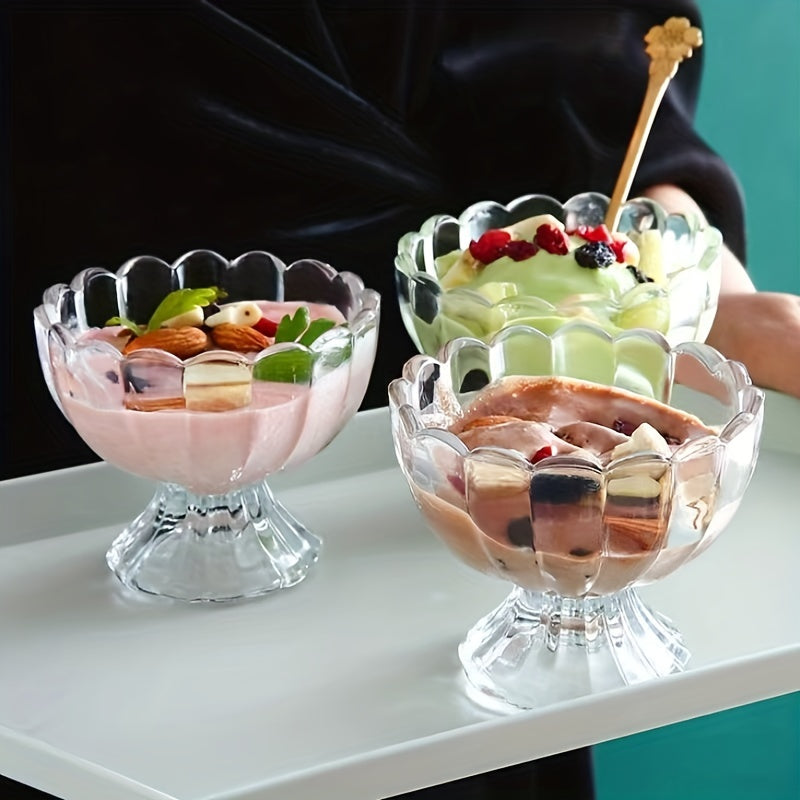 Multifunctional Glass Bowl for Salads and Desserts
