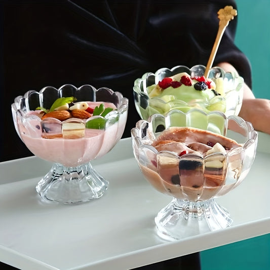 Multifunctional Glass Bowl for Salads and Desserts