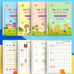 Handwriting Exercises Ages 3-6: 4 Reusable Pre-School Books