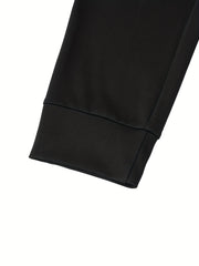 Casual Crew Neck Jumpsuit Drawstring Short Sleeve Solid