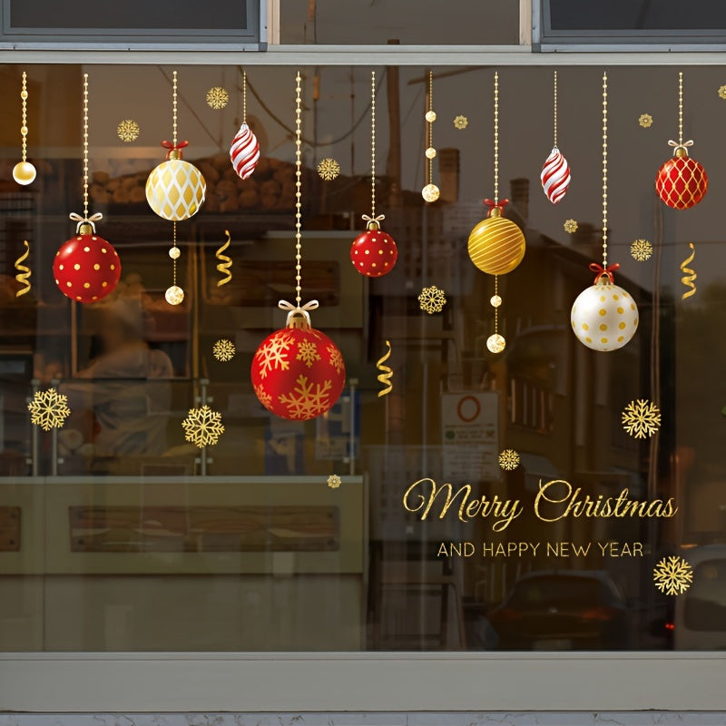 Christmas Window Sticker DIY Christmas Ball Decorations
