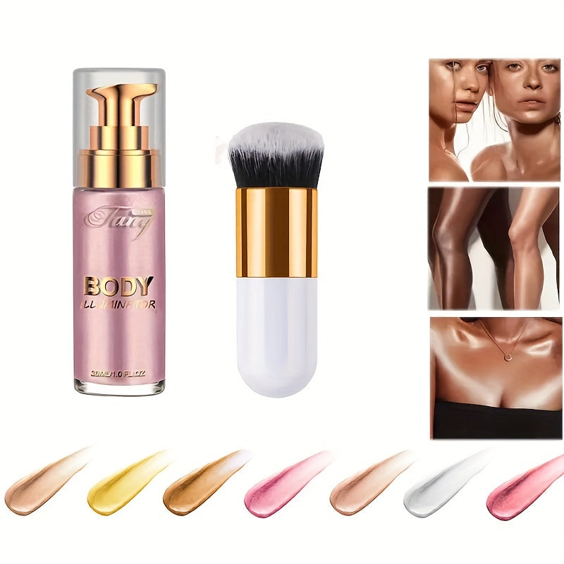 Waterproof Bronze Body Luminizer Liquid Highlighter