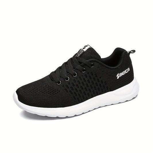 Women's Athletic Running Shoes Lace Up Breathable Mesh Sneakers