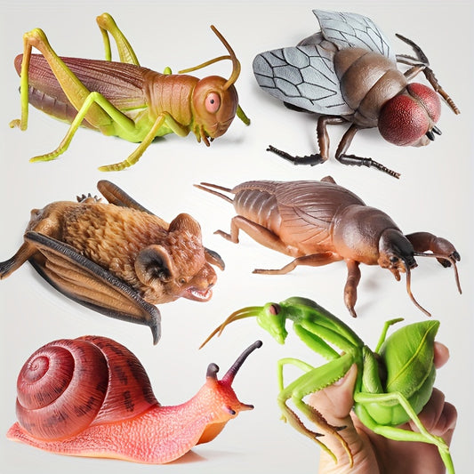 Realistic Insect Model Dolls Soft Plastic Educational Toys Assorted Colors