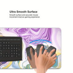 Extra Large Gaming Mouse Pad 35.4inX15.7in Non-Slip Rubber Base