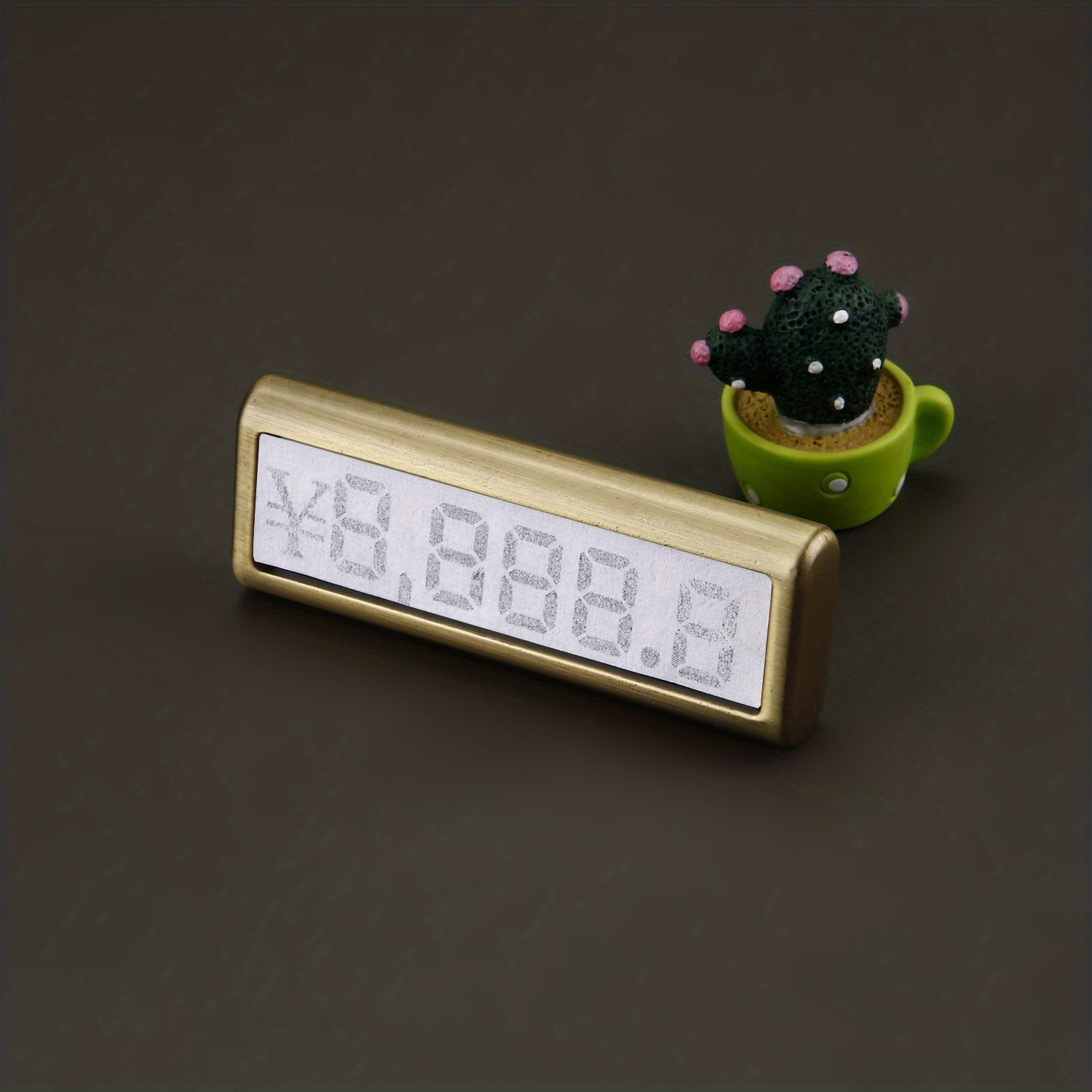 Metal Base Jewelry Number Cube Tags Pop Pricing Sign Display Stand