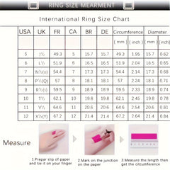 925 Sterling Silver Rose Flower Zirconia Ring for Women