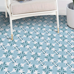 9pcs Nordic Style Printed Floor Stickers Non slip Wear resistant