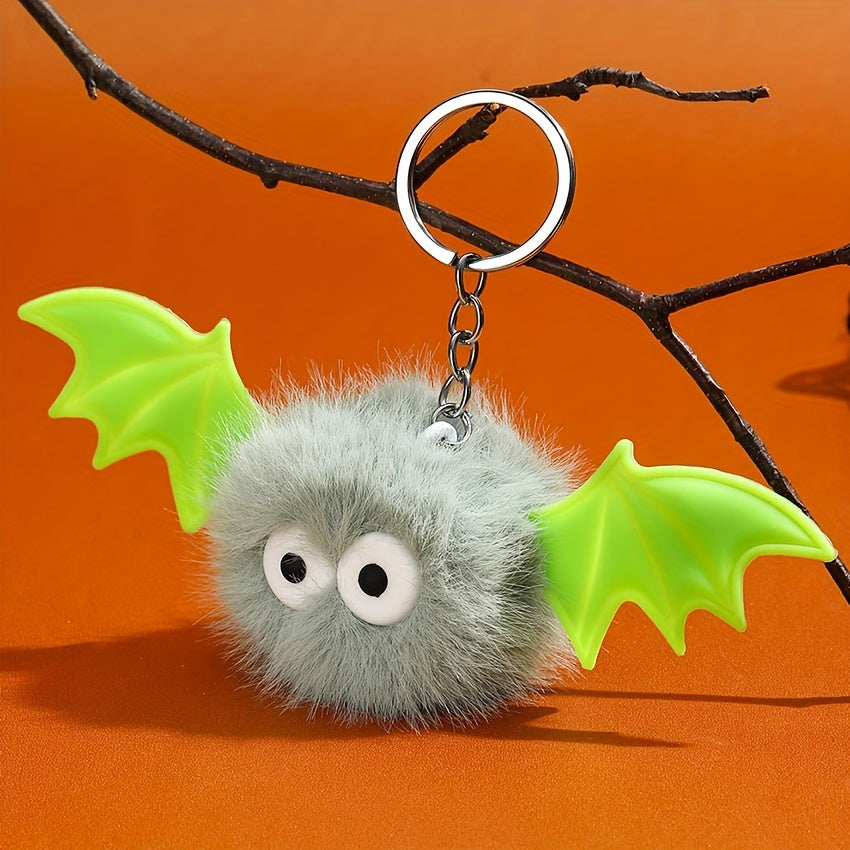 Funny Plush Bat Keychain Holiday Party Decoration Car Home Bag Hanging Gift