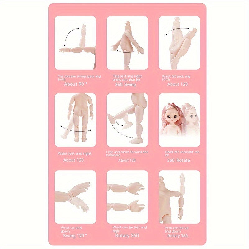1pc Doll Princess Doll Little Doll Toy Desktop Decoration