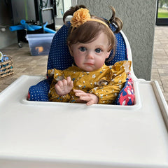 KEKEAIAI 60 Handcrafted Reborn Youngsters Doll Lifelike Soft Silicone & Vinyl