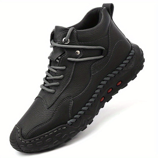 Men's Lace up Boots Casual Stitch Detail Walking Shoes