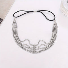 Rhinestone Headband Layer Head Jewelry Hair Accessories for Women