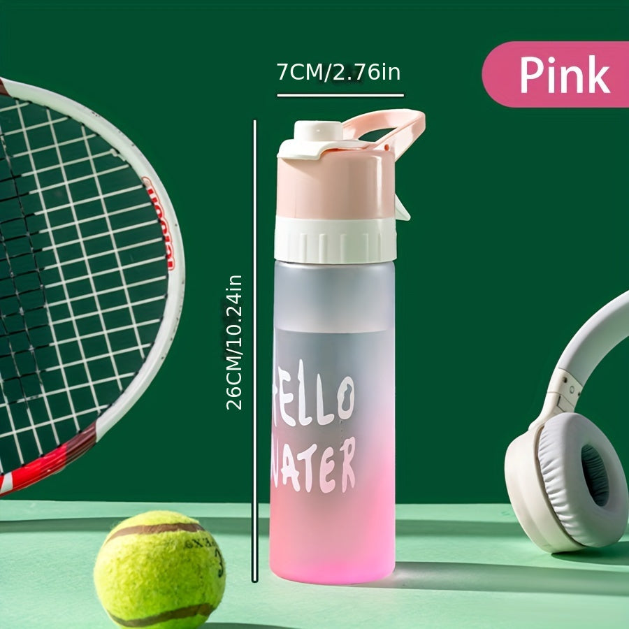 650ml Spray Water Bottle Large Capacity Portable Sport Bottle