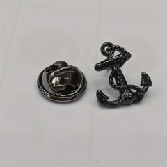 3pcs Boat Anchor Brooch Suit Shirt Woolen Coat Diy Creative Brooch