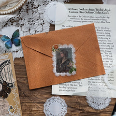 30pcs Retro Lace Stickers DIY Decorative Journal Scrapbook Planner Stickers