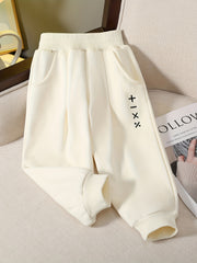 Girls Fleece Lining Jogger Trousers