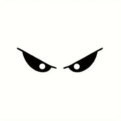 Reflective Evil Eyes Halloween Stickers for Moto Helmets & Car Rearview Mirrors