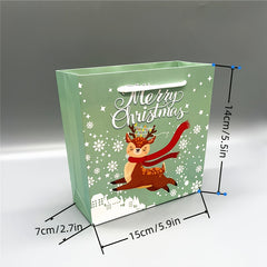 10pcs Christmas Gift Bag Paper Gift Bag with Handle Holiday Gift Packaging Bag