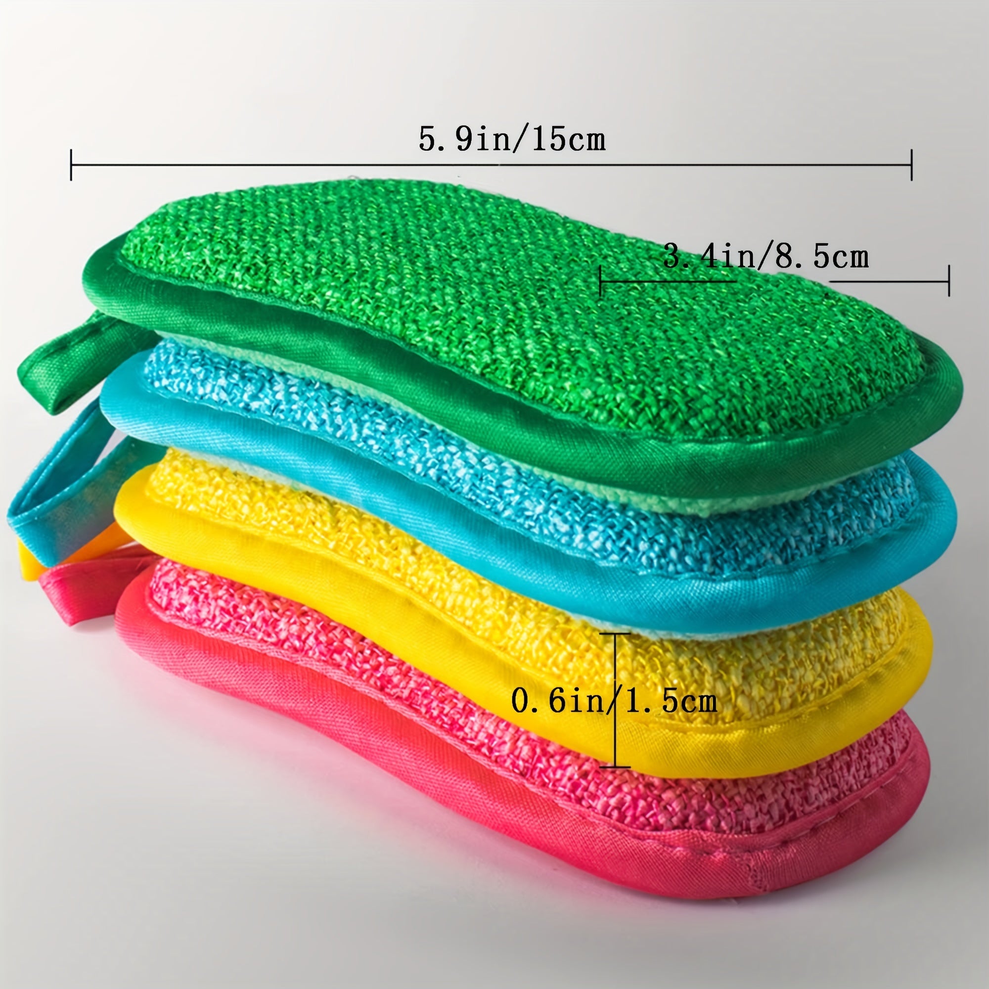 8-pc Microfiber Sponge Dish Cloth Set for Effortless Cleaning