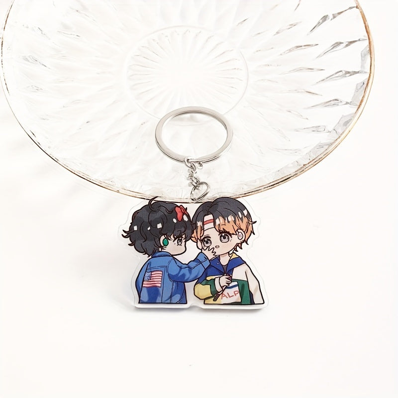 Cartoon Acrylic Keychain Pendant Anime Key Chain Bag Accessories
