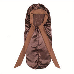 Bowknot Satin Bonnet Long Hair Bonnets Comfortable Night Cap