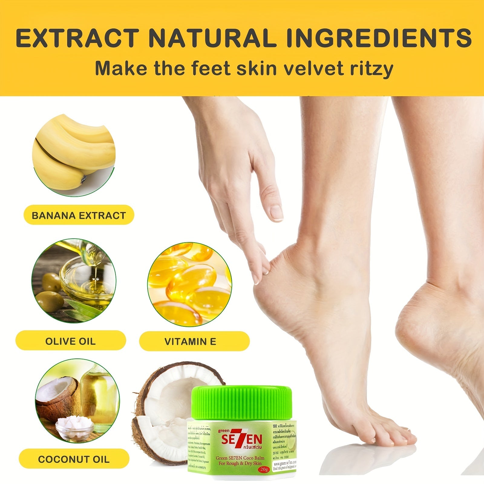 Banana Cream for Dry Feet 20g