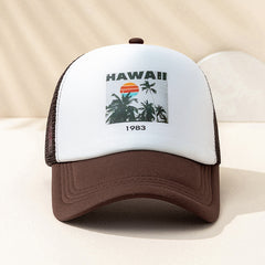'Hawaii' Colorblock Baseball Cap