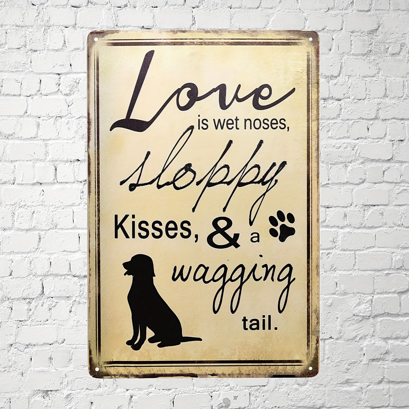 Metal Tin Sign Distracted By Dogs And Planes Funny Novelty Pub Coffee Bar 8x12in