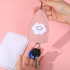 4Pcs Women Easy Clean PU Leather Anti Scratch Key Cover Protective Case