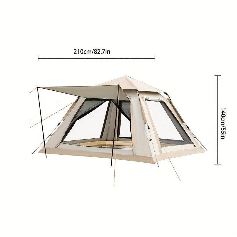 Fully Automatic 3-4 Person Tent, Rain Proof, Quick Opening, Outdoor Camping