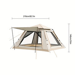 Fully Automatic 3-4 Person Tent, Rain Proof, Quick Opening, Outdoor Camping