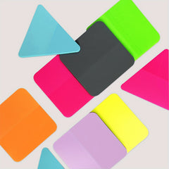 160 Sheets Transparent Sticky Notes 4.29x4.29 Cm, 8 Pads Waterproof
