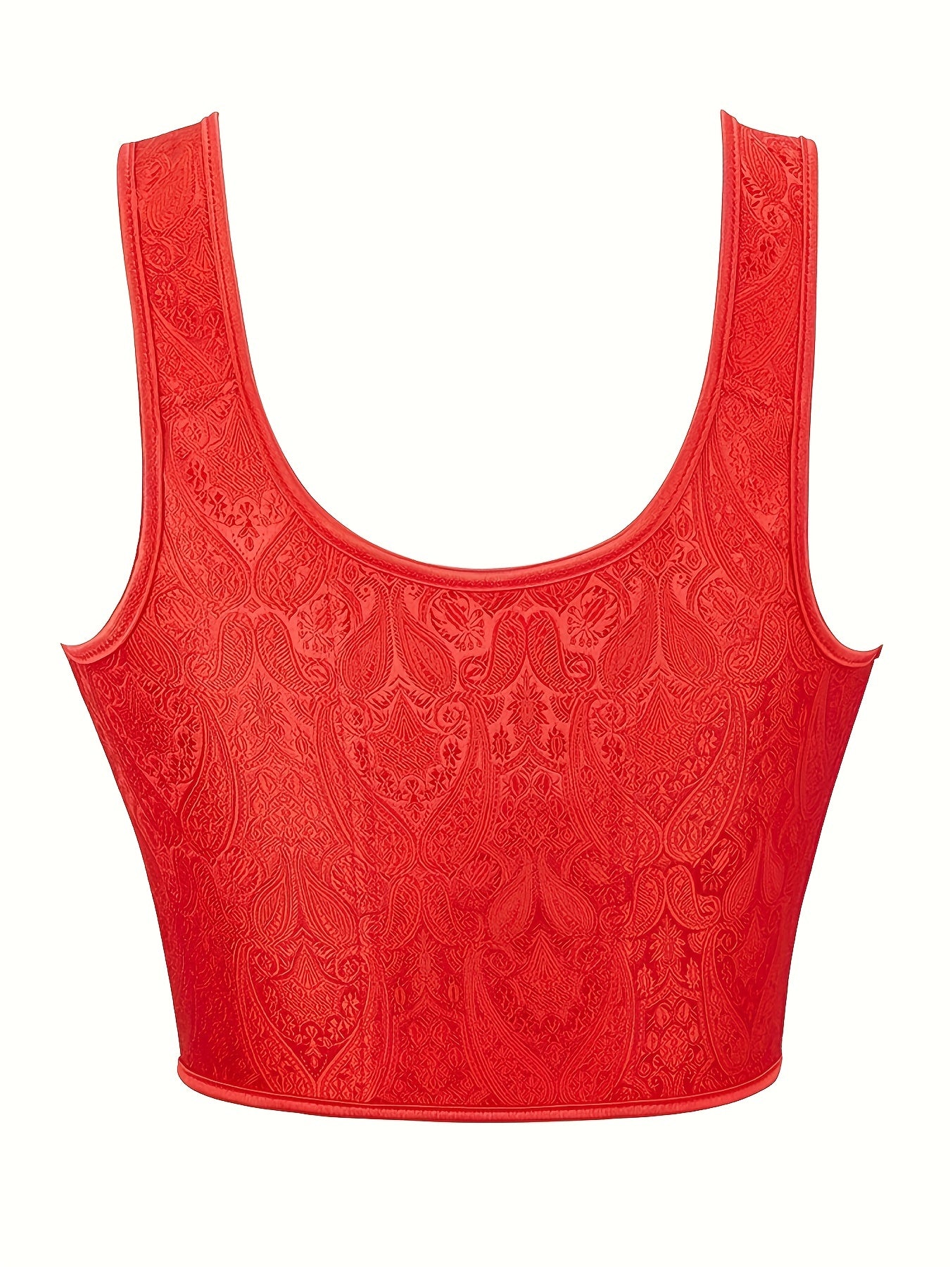 Jacquard Shaping Tank Top Tummy Control Lace Up Slimmer Underwear