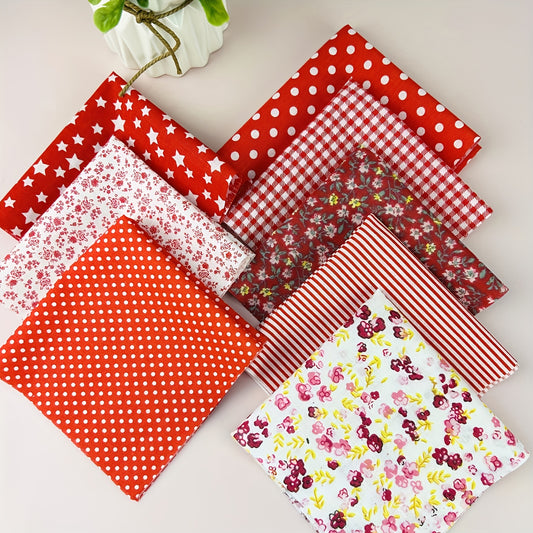 8pcs 24 89 24 Printed Cotton Quilted Fabric for DIY Handicraft