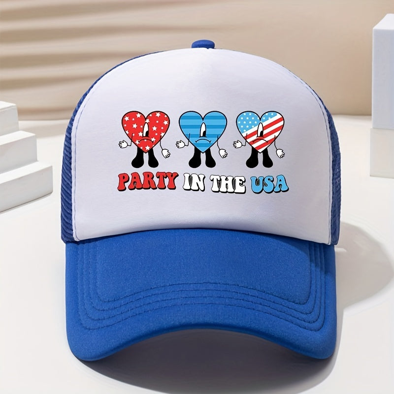 Cartoon Trucker Hat Mesh Breathable Sports Dad Hats For Women & Men
