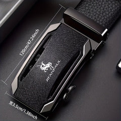 Men's Automatic Buckle PU Leather Belt