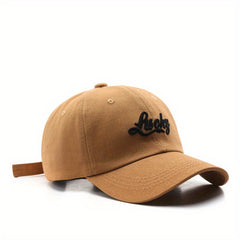 Lucky Embroidered Baseball Cap Caps For Spring & Summer