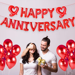 3pcs Silvery Anniversary Happy Birthday Balloon Letter 40 64 Cm