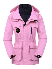 3 in 1 Outdoor Fleece Detachable Winter Jacket Women's Clothing