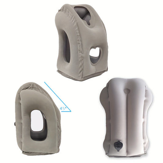Inflatable Travel Pillow for Neck and Waist Support, Portable and Comfortable