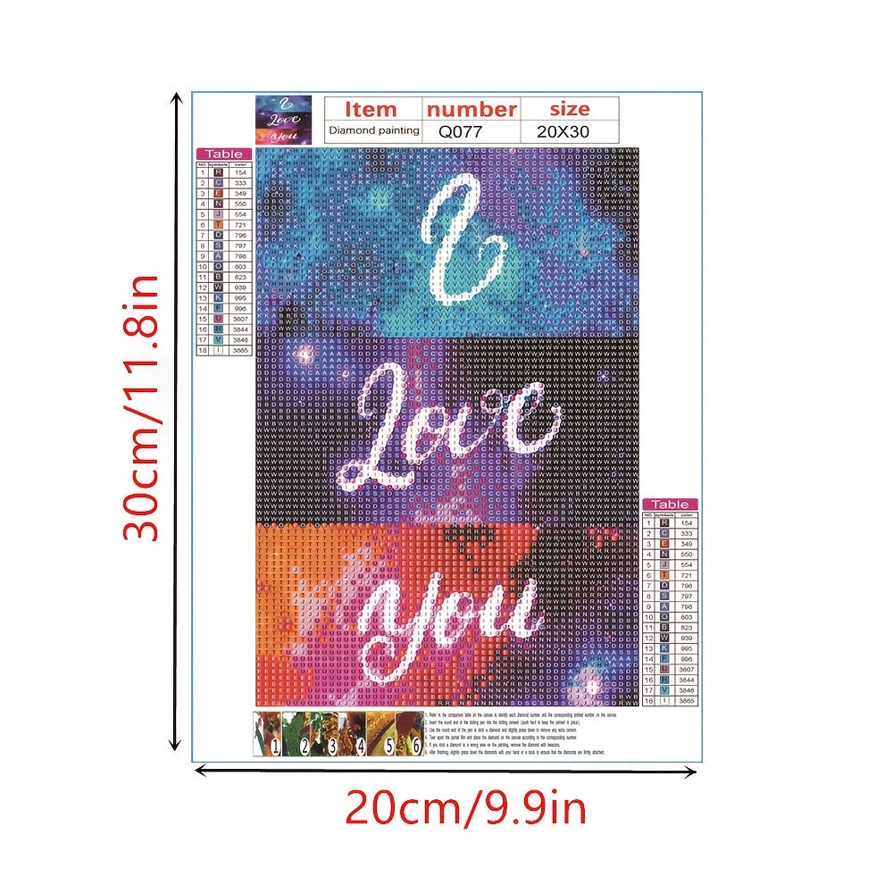 Diamond Painting Kit Christmas Gift Alphabet Series Art Kit