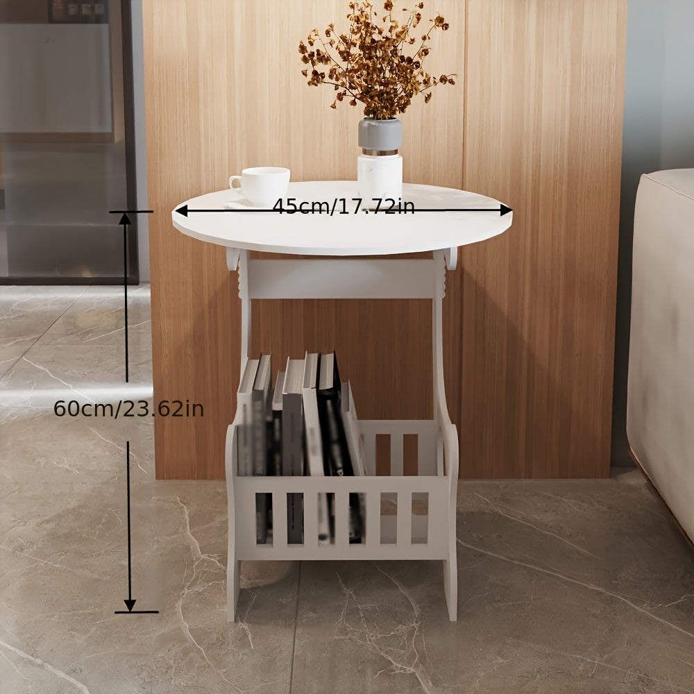 Nordic Bedside Table Mini Round Table Living Room Small Sofa Storage Cabinet