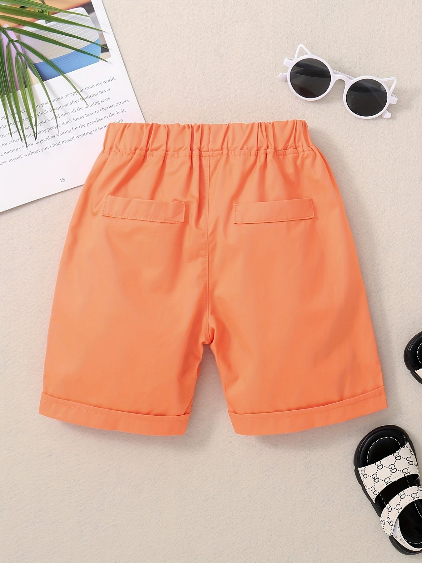 Boys Elastic Waist Shorts for Summer Holiday Party