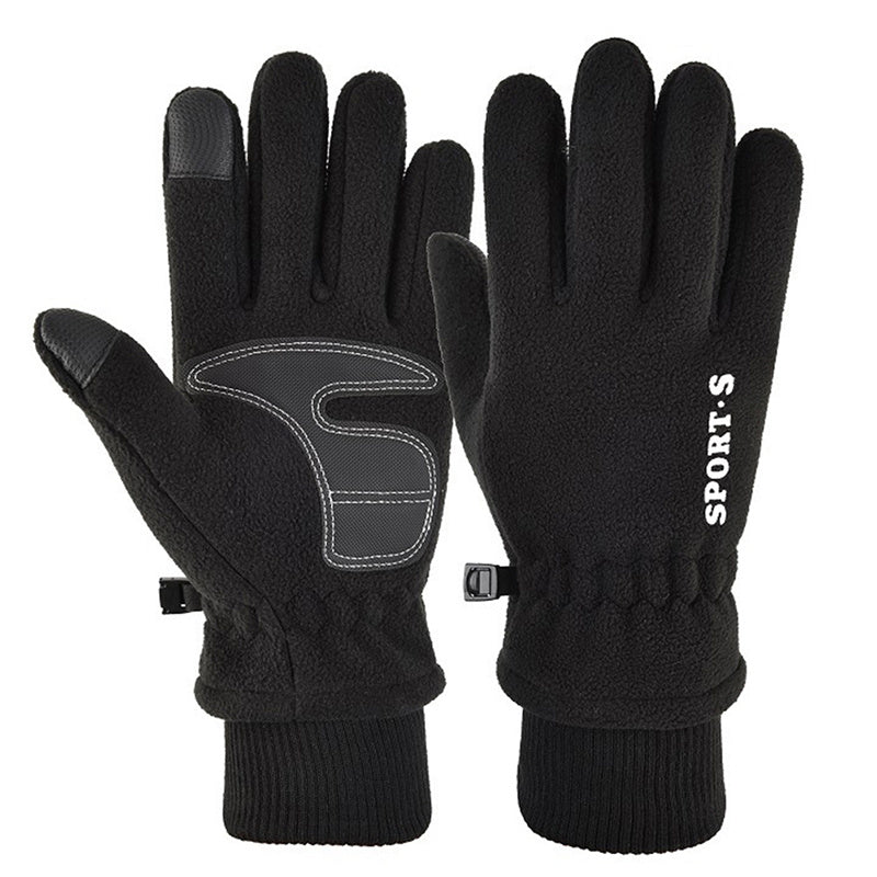 Men's Winter Fleece Touch Screen Cycling Ski Gloves
