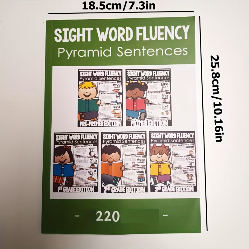Sight Word Fluency Learning Book for English Skills and Study Aids