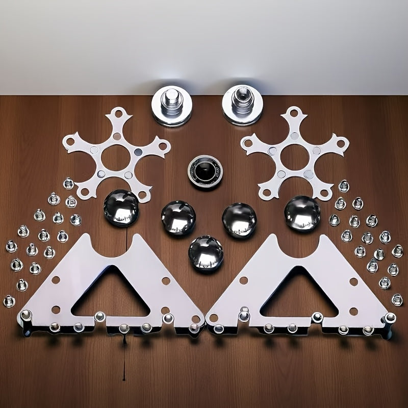 Stainless Steel Finger Spinner with Base Stand