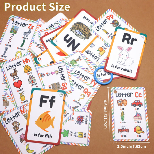 Phonics Flash Cards for Kids Ages 3-6